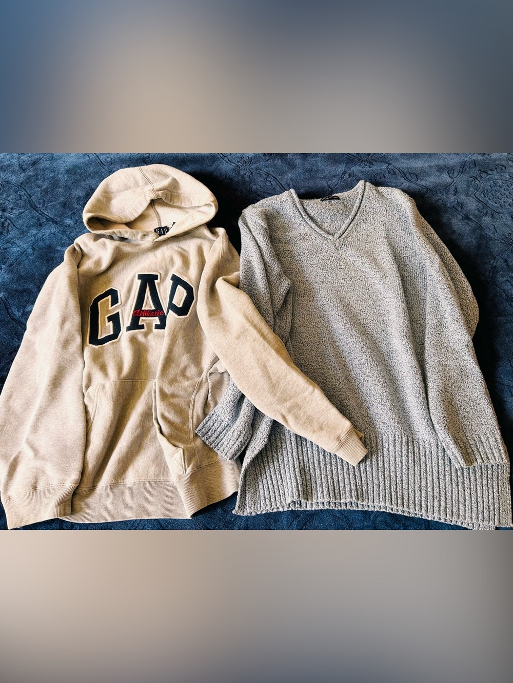 GAP Hoodie and blue Knit Sweater Set